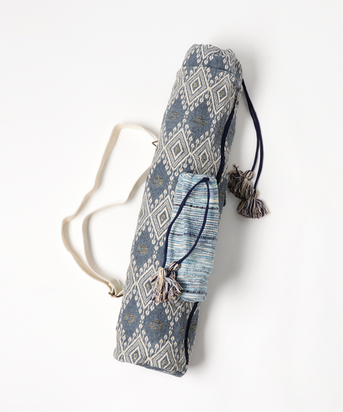 mauve STELLAR HOLLYWOOD(モーブステラハリウッド)の「ヨガマットバッグ(トートバッグ・レディース・ブルー/オレンジ/ホワイト/ピンク・FREE)」の1枚目の写真