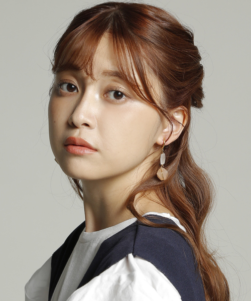 PLAIN CLOTHING(プレーンクロージング)の「ストーンイヤリング【PLAIN CLOTHING】(イヤリング・レディース・ターコイズブルー/ホワイト/ピンク/ミント・FREE)」の1枚目の写真