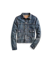 ringo　ダブルアール　RRL デニム　ジャケット　ワンピース RRL ダブルアールエル 国内正規品 USA製 TYPE 1 1st タイプ 加工