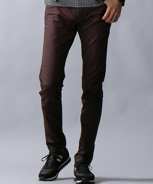 5351 POUR LES HOMMES（ゴーサンゴーイチプールオム）の「ブラックコーティングストレッチチノパン（チノパンツ・メンズ・ブラック/ボルドー/カーキ・44/46/48/50）」の3枚目の写真