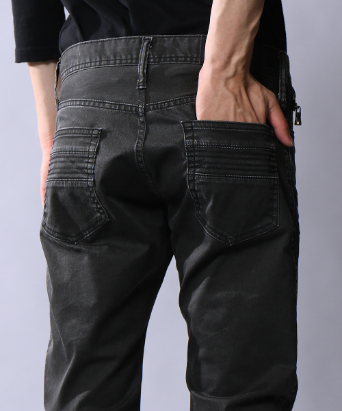 5351 POUR LES HOMMES（ゴーサンゴーイチプールオム）の「ブラックコーティングストレッチチノパン（チノパンツ・メンズ・ブラック/ボルドー/カーキ・44/46/48/50）」の14枚目の写真