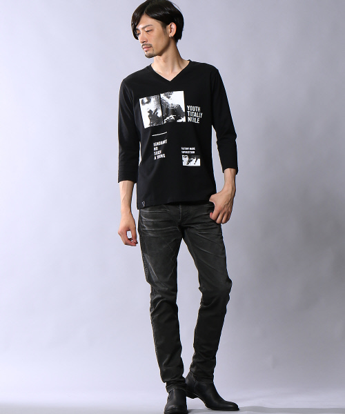 5351 POUR LES HOMMES（ゴーサンゴーイチプールオム）の「ブラックコーティングストレッチチノパン（チノパンツ・メンズ・ブラック/ボルドー/カーキ・44/46/48/50）」の11枚目の写真