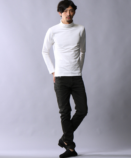 5351 POUR LES HOMMES（ゴーサンゴーイチプールオム）の「ブラックコーティングストレッチチノパン（チノパンツ・メンズ・ブラック/ボルドー/カーキ・44/46/48/50）」の5枚目の写真