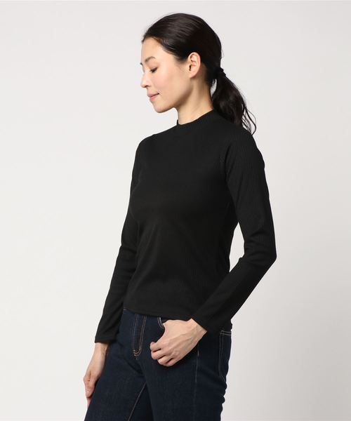 one way（ワンウェイ）の「プチハイネックリブカットソー（Tシャツ/カットソー・レディース・ホワイト/ブラック/ラベンダー/ライトイエロー・M）」の8枚目の写真