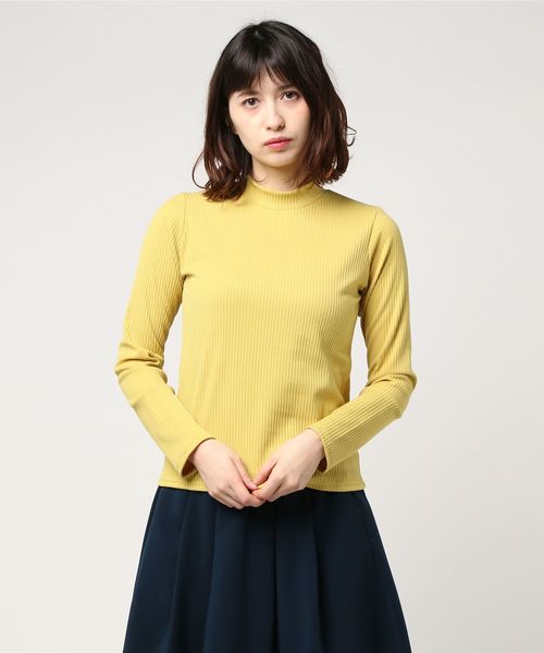 one way（ワンウェイ）の「プチハイネックリブカットソー（Tシャツ/カットソー・レディース・ホワイト/ブラック/ラベンダー/ライトイエロー・M）」の10枚目の写真