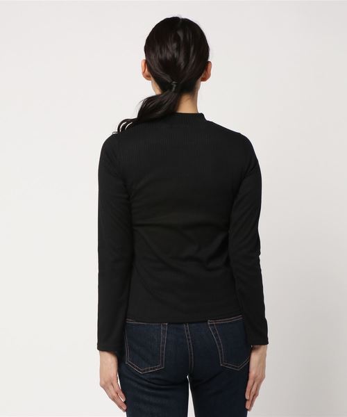 one way（ワンウェイ）の「プチハイネックリブカットソー（Tシャツ/カットソー・レディース・ホワイト/ブラック/ラベンダー/ライトイエロー・M）」の5枚目の写真