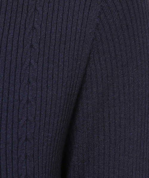 ROPE' PICNIC（ロペピクニック）の「ギザギザ衿リブプルオーバー（ニット/セーター・レディース・ホワイト/グリーン/ネイビー・38/40）」の8枚目の写真