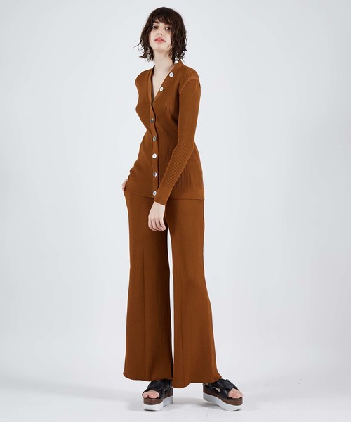 UNITED TOKYO（ユナイテッドトウキョウ）の「リブパンツ（その他パンツ・レディース・ブラック/キャメル/オフホワイト・1）」の15枚目の写真