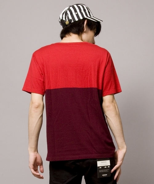 MONKEY TIME（モンキータイム）の「MT∴ パネル ナンバープリント クルーネック SSL ◆ §4（Tシャツ/カットソー・メンズ・ロイヤルブルー/イエロー/レッド・SMALL/MEDIUM/LARGE）」の5枚目の写真