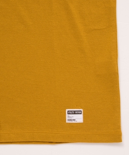 MONKEY TIME（モンキータイム）の「MT∴ パネル ナンバープリント クルーネック SSL ◆ §4（Tシャツ/カットソー・メンズ・ロイヤルブルー/イエロー/レッド・SMALL/MEDIUM/LARGE）」の7枚目の写真