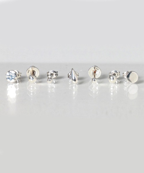 VIVIFY（ビビファイ）の「ピアス/サークル/シンプル/K18ゴールドポスト（ピアス（片耳用）・メンズ・シルバー×ゴールド・FREE）」の6枚目の写真
