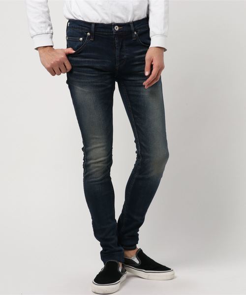 5351 POUR LES HOMMES(ゴーサンゴーイチプールオム)の「【ストレッチ抜群の定番デニム】ハイパワーストレッチスキニーデニム(デニムパンツ・メンズ・ブラック/インディゴブルー/ブルー/ライトブルー・44/46/48/50)」の18枚目の写真