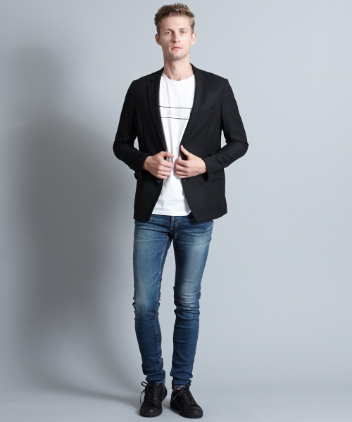 5351 POUR LES HOMMES(ゴーサンゴーイチプールオム)の「【ストレッチ抜群の定番デニム】ハイパワーストレッチスキニーデニム(デニムパンツ・メンズ・ブラック/インディゴブルー/ブルー/ライトブルー・44/46/48/50)」の6枚目の写真