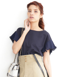 FREE'S MART | プリーツスリーブシルケットカットソー●(Tシャツ/カットソー)