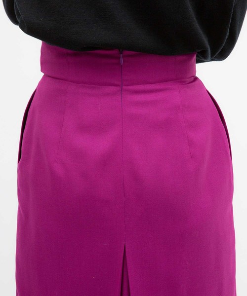 UNITED TOKYO（ユナイテッドトウキョウ）の「ベルテッドラッフルタイトスカート（スカート・レディース・パープル/ブラック/グレー・1）」の11枚目の写真