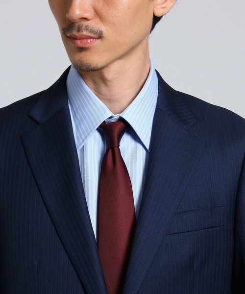 カラーピンストライプ スーツ ネクタイ 2bシングルスーツ Kikuchi タケオキクチ のファッション メンズスーツドーメル セットアップ Takeo セットアップ 2bシングルスーツ セール