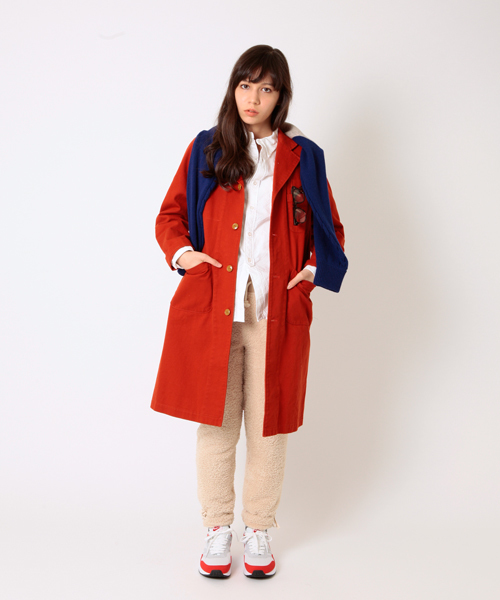 BEAMS BOY（ビームスボーイ）の「BEAMS BOY / チノ ショップコート（その他アウター・レディース・カーキ/オレンジ/ネイビー/パープル・ONE SIZE）」の15枚目の写真