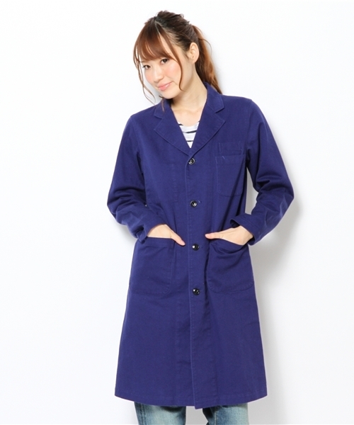 BEAMS BOY（ビームスボーイ）の「BEAMS BOY / チノ ショップコート（その他アウター・レディース・カーキ/オレンジ/ネイビー/パープル・ONE SIZE）」の3枚目の写真