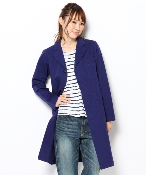 BEAMS BOY（ビームスボーイ）の「BEAMS BOY / チノ ショップコート（その他アウター・レディース・カーキ/オレンジ/ネイビー/パープル・ONE SIZE）」の8枚目の写真