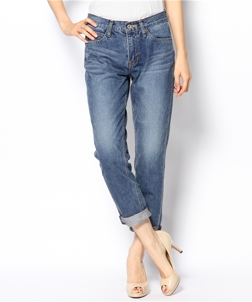 Another Edition（アナザーエディション）の「AE SLIM BOYS DNM Ⅲ（デニムパンツ・レディース・オフホワイト/コバルトブルー・SMALL/MEDIUM）」の11枚目の写真