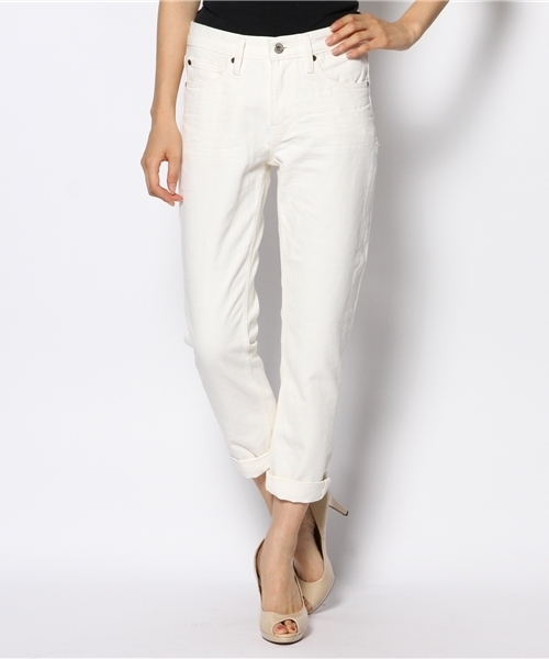 Another Edition（アナザーエディション）の「AE SLIM BOYS DNM Ⅲ（デニムパンツ・レディース・オフホワイト/コバルトブルー・SMALL/MEDIUM）」の2枚目の写真