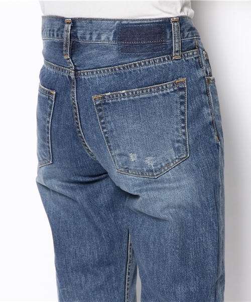 Another Edition（アナザーエディション）の「AE SLIM BOYS DNM Ⅲ（デニムパンツ・レディース・オフホワイト/コバルトブルー・SMALL/MEDIUM）」の6枚目の写真