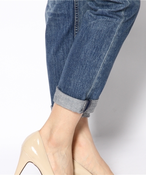 Another Edition（アナザーエディション）の「AE SLIM BOYS DNM Ⅲ（デニムパンツ・レディース・オフホワイト/コバルトブルー・SMALL/MEDIUM）」の8枚目の写真