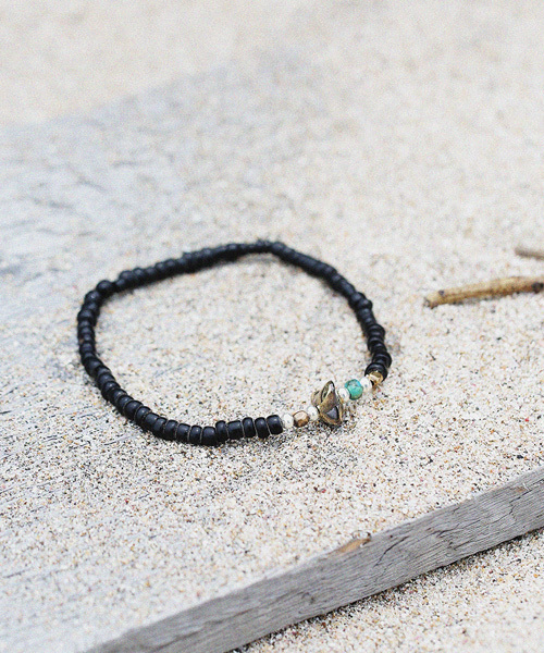 SunKu（サンク）の「Antique Beads Bracelet-Black（ブレスレット・メンズ・ブラック・FREE）」の8枚目の写真