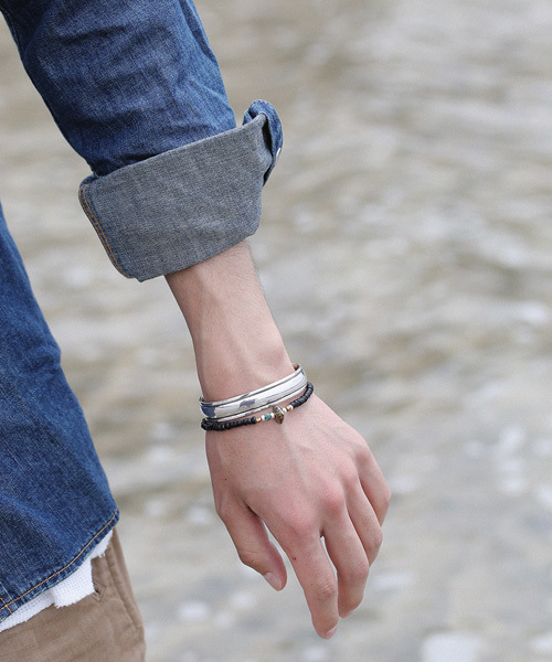 SunKu（サンク）の「Antique Beads Bracelet-Black（ブレスレット・メンズ・ブラック・FREE）」の7枚目の写真