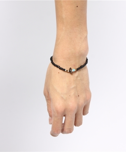 SunKu（サンク）の「Antique Beads Bracelet-Black（ブレスレット・メンズ・ブラック・FREE）」の2枚目の写真