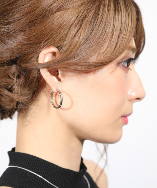 SBG（エスビー）の「SBG サージカルステンレスフープピアス / 金属アレルギー対応（ピアス（両耳用）・メンズ・シルバー/ゴールド/ブラック/ピンクゴールド/ブルー/ブラック系その他/ピンク系その他/ゴールド系その他/ブルー系その他/シルバー系その他・8/10/12/20/16/14）」の16枚目の写真