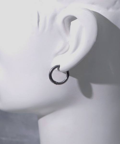 SBG（エスビー）の「SBG サージカルステンレスフープピアス / 金属アレルギー対応（ピアス（両耳用）・メンズ・シルバー/ゴールド/ブラック/ピンクゴールド/ブルー/ブラック系その他/ピンク系その他/ゴールド系その他/ブルー系その他/シルバー系その他・8/10/12/20/16/14）」の21枚目の写真