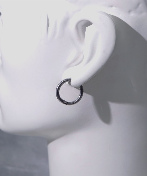 SBG（エスビー）の「SBG サージカルステンレスフープピアス / 金属アレルギー対応（ピアス（両耳用）・メンズ・シルバー/ゴールド/ブラック/ピンクゴールド/ブルー/ブラック系その他/ピンク系その他/ゴールド系その他/ブルー系その他/シルバー系その他・8/10/12/20/16/14）」の22枚目の写真