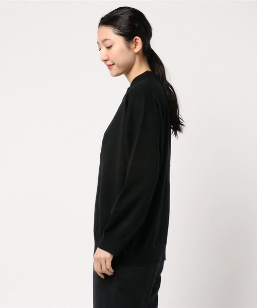 LOWRYS FARM(ローリーズファーム)の「12GBIGポロプルオーバー 819851(ニット/セーター・レディース・ブラック/ベージュ・FREE)」の4枚目の写真