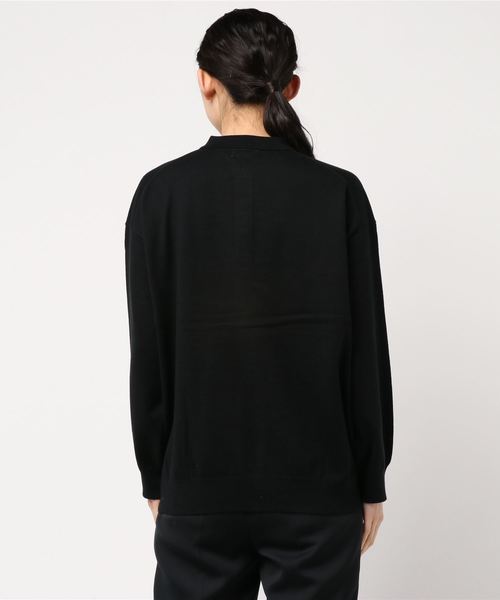 LOWRYS FARM(ローリーズファーム)の「12GBIGポロプルオーバー 819851(ニット/セーター・レディース・ブラック/ベージュ・FREE)」の3枚目の写真