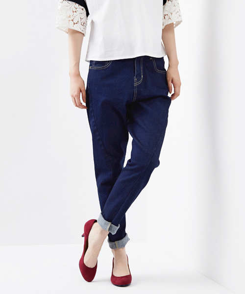 Another Edition（アナザーエディション）の「【WEB限定】aeﾘｯﾀｲCUTTING DNM 5POC #（デニムパンツ・レディース・ホワイト/コバルトブルー/ネイビー・SMALL/MEDIUM/LARGE）」の3枚目の写真