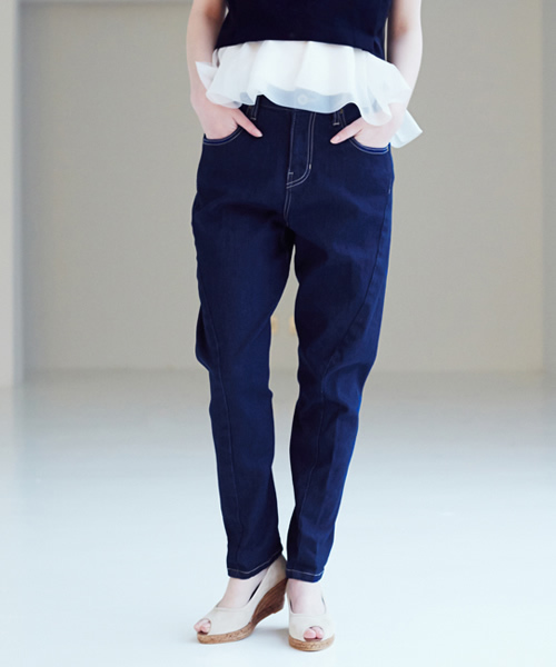 Another Edition（アナザーエディション）の「【WEB限定】aeﾘｯﾀｲCUTTING DNM 5POC #（デニムパンツ・レディース・ホワイト/コバルトブルー/ネイビー・SMALL/MEDIUM/LARGE）」の8枚目の写真