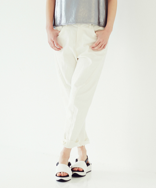 Another Edition（アナザーエディション）の「【WEB限定】aeﾘｯﾀｲCUTTING DNM 5POC #（デニムパンツ・レディース・ホワイト/コバルトブルー/ネイビー・SMALL/MEDIUM/LARGE）」の20枚目の写真