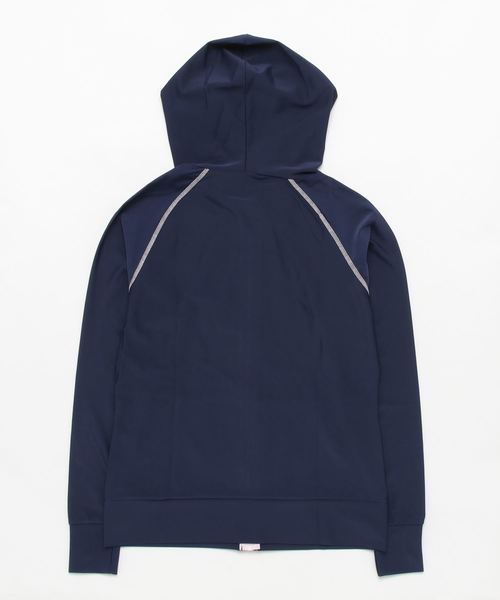 minius（ミニウス）の「レディースラッシュガード/ 長袖 / パーカー/ 水着 / UPF50+ マリンスポーツ（ラッシュガード・レディース・ネイビー・M-L/L-XL）」の2枚目の写真