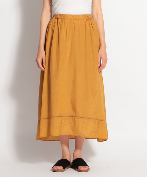 niko and...(ニコアンド)の「ヘムドレープマキシスカート(スカート・レディース・ブラック/グリーン/マスタード・MEDIUM/LARGE)」の13枚目の写真