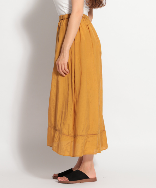 niko and...(ニコアンド)の「ヘムドレープマキシスカート(スカート・レディース・ブラック/グリーン/マスタード・MEDIUM/LARGE)」の14枚目の写真