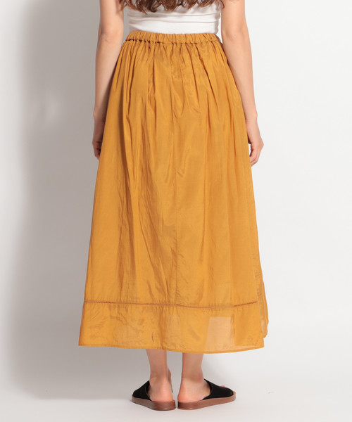 niko and...(ニコアンド)の「ヘムドレープマキシスカート(スカート・レディース・ブラック/グリーン/マスタード・MEDIUM/LARGE)」の15枚目の写真