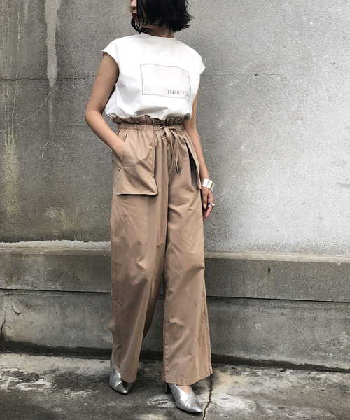 &g'aime（アンジェム）の「【&g'aime】イージーベイカーパンツ（その他パンツ・レディース・ベージュ/カーキ・FREE）」の8枚目の写真