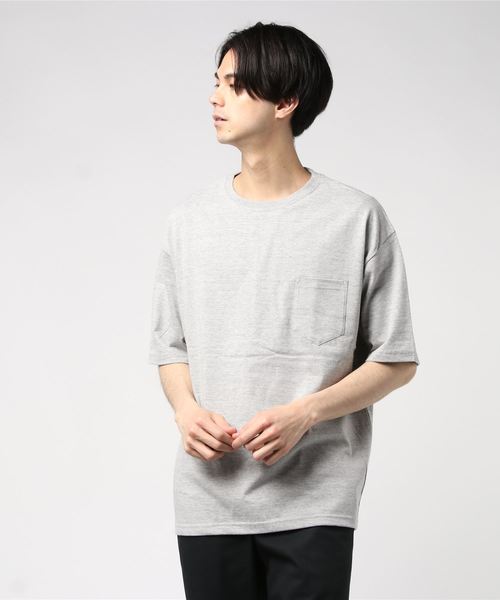 ADPOSION(アドポーション)の「【United Athle】5.6oz ビッグシルエットポケット付きTシャツ(Tシャツ/カットソー・メンズ・グレー/グリーン/ブラック/ホワイト/カーキ/ネイビー・LARGE/MEDIUM)」の12枚目の写真
