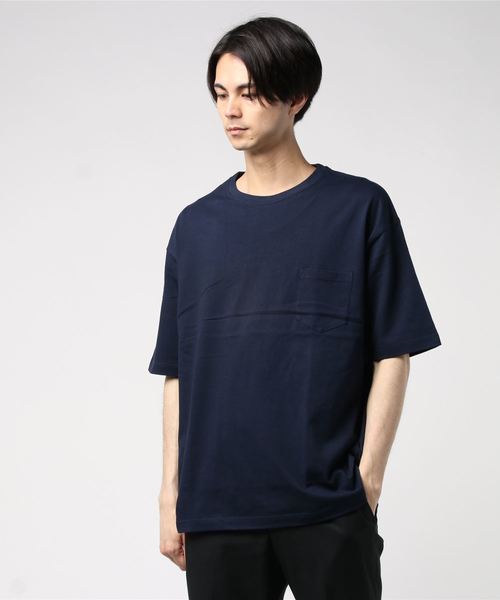 ADPOSION(アドポーション)の「【United Athle】5.6oz ビッグシルエットポケット付きTシャツ(Tシャツ/カットソー・メンズ・グレー/グリーン/ブラック/ホワイト/カーキ/ネイビー・LARGE/MEDIUM)」の9枚目の写真
