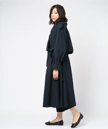 106 ATON エイトンシルクリネンガウン トレンチコート ロング06 ATON（エイトン）の「ATON / フレアトレンチコート（トレンチコート