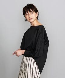BEAUTY&YOUTH UNITED ARROWS | BY コットンボリュームスリーブボートネック8分袖ブラウスо(シャツ/ブラウス)