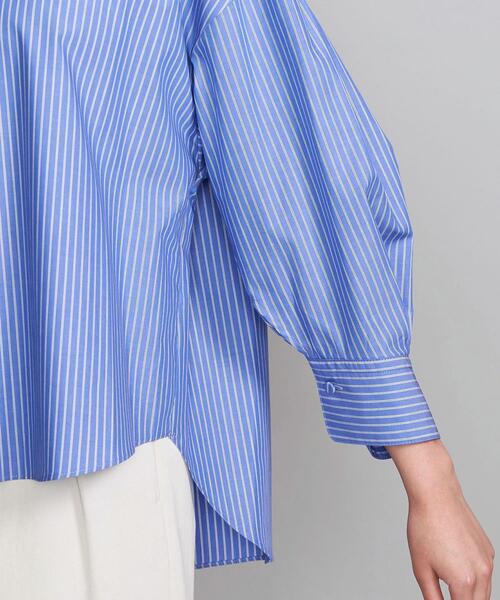 BEAUTY&YOUTH UNITED ARROWS（ビューティーアンドユースユナイテッドアローズ）の「BY コットンボリュームスリーブボートネック8分袖ブラウスо（シャツ/ブラウス・レディース・その他1/ホワイト/ブラック・FREE）」の16枚目の写真