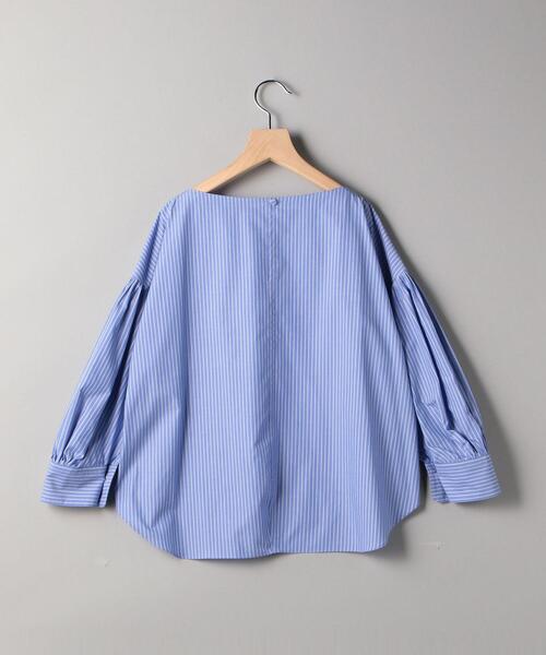 BEAUTY&YOUTH UNITED ARROWS（ビューティーアンドユースユナイテッドアローズ）の「BY コットンボリュームスリーブボートネック8分袖ブラウスо（シャツ/ブラウス・レディース・その他1/ホワイト/ブラック・FREE）」の8枚目の写真