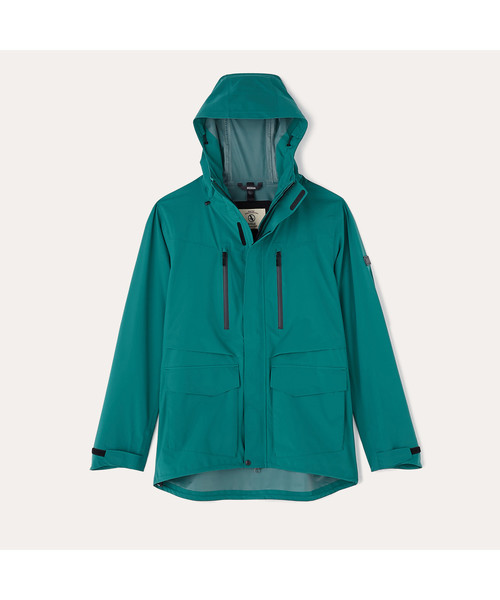 AIGLE(エーグル)の「透湿防水 TH マウンテンパーカー(マウンテンパーカー・メンズ・ブラック/グリーン・MEDIUM/LARGE/X-LARGE)」の12枚目の写真